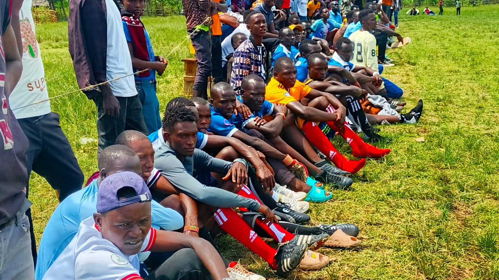 Players in action and players follow a match. PHOTO/Geoffrey Kimagut
