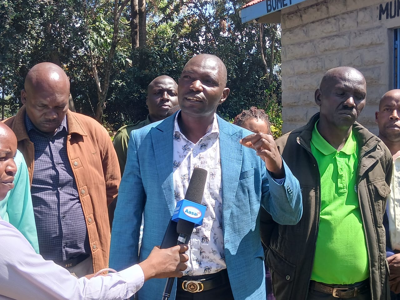 Bomet Municipality manager davis Langat warns of a heavy crackdown on suspects behind a syndicate of people impersonating revenue clerks. Photo/Gilbert Kimutai