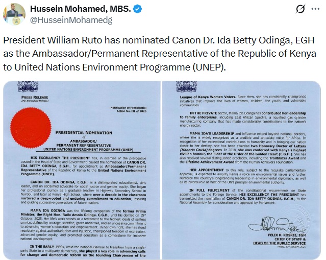 A screengrab from a post by Hussein Mohamed, MBS.PHOTO/ Hussein Mohamed, MBS/X