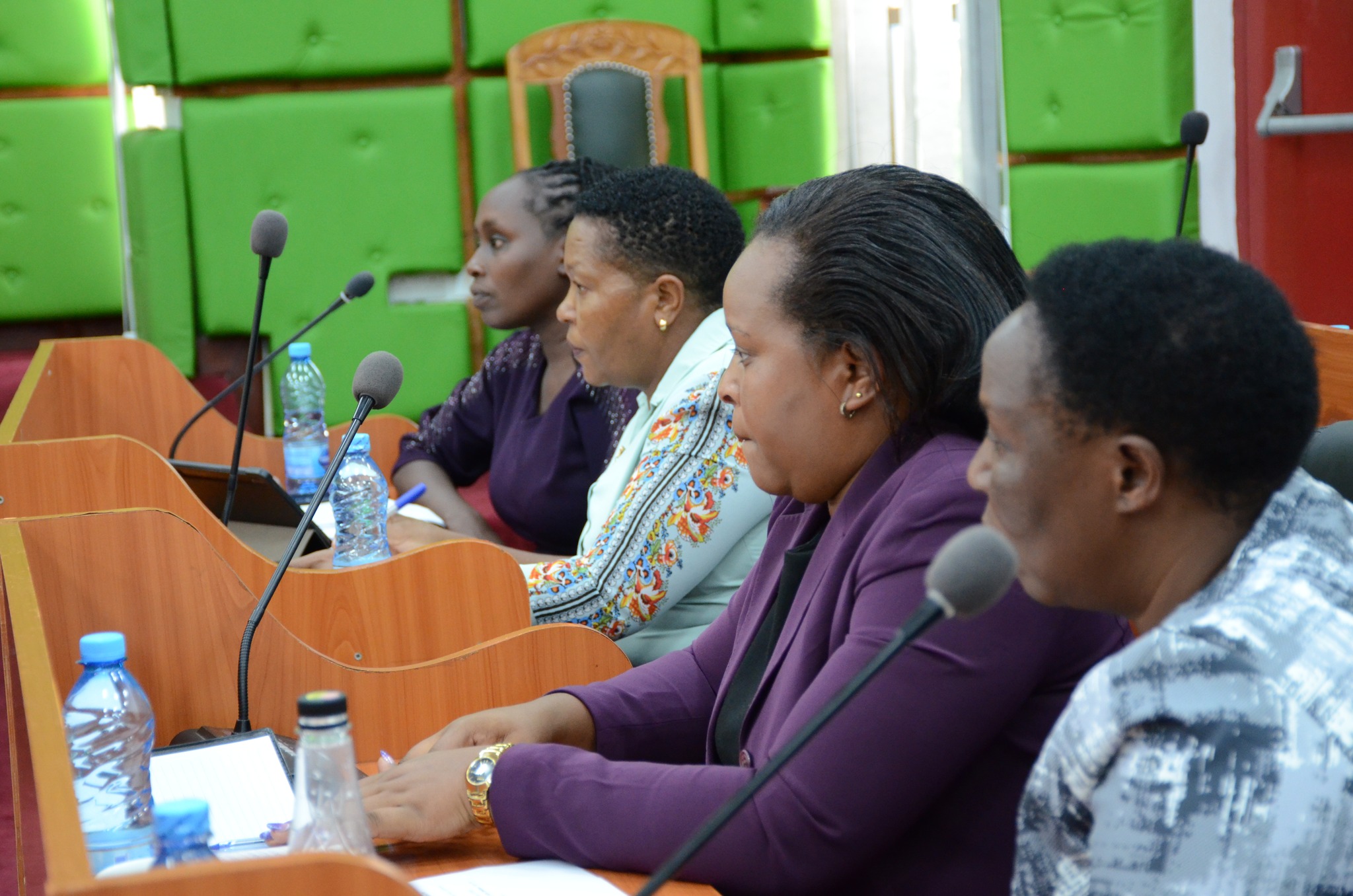 A section of nominated MCAs at the Bomet County Assembly Chamber in a past sitting. Nominated MCAs are alleging sidelining by their elected colleagues in crucial budget decision on the assembly vote head.