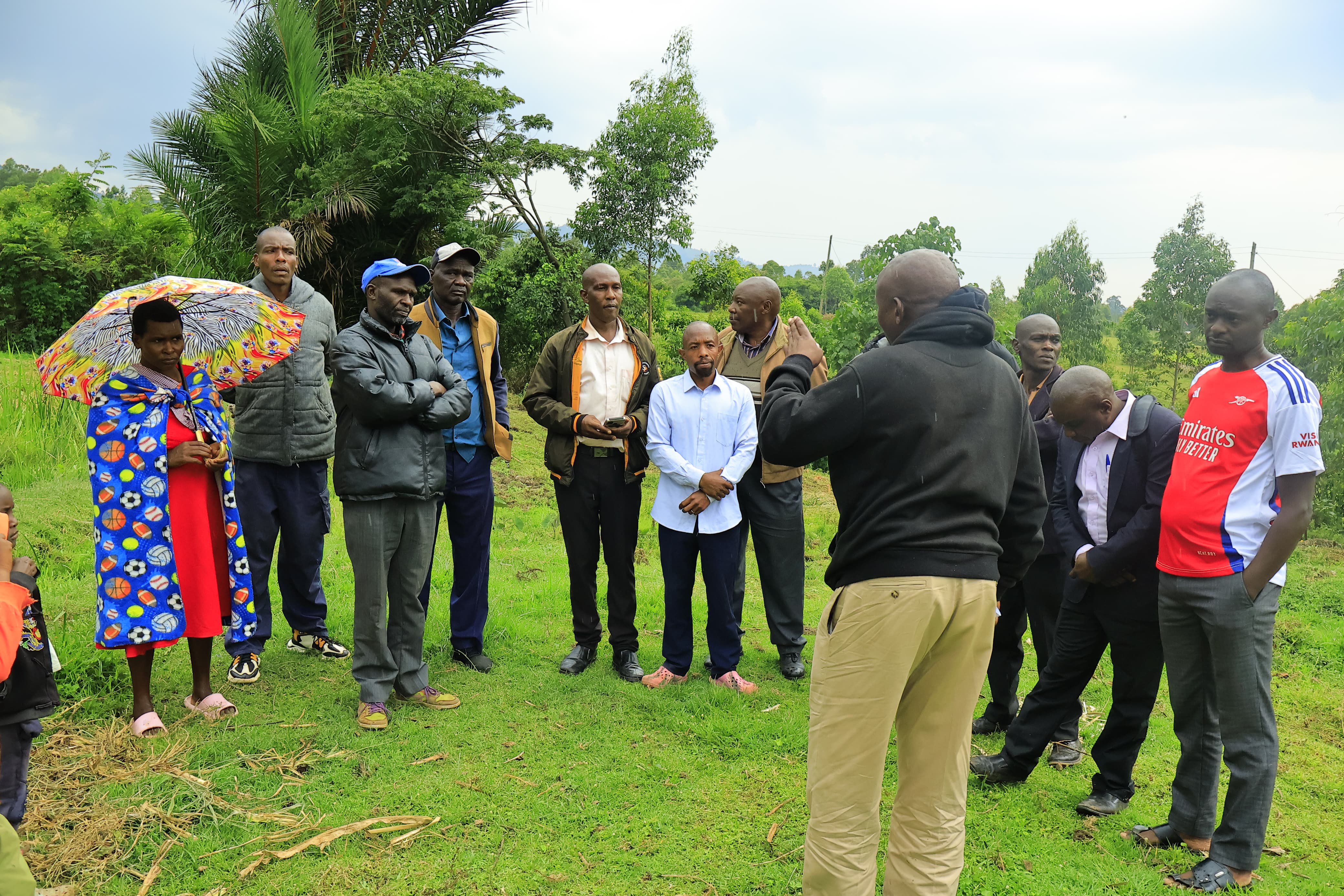 Climate Change Units officers during a training session of fish farmer groups in Chemaner. Photo/Coutesy