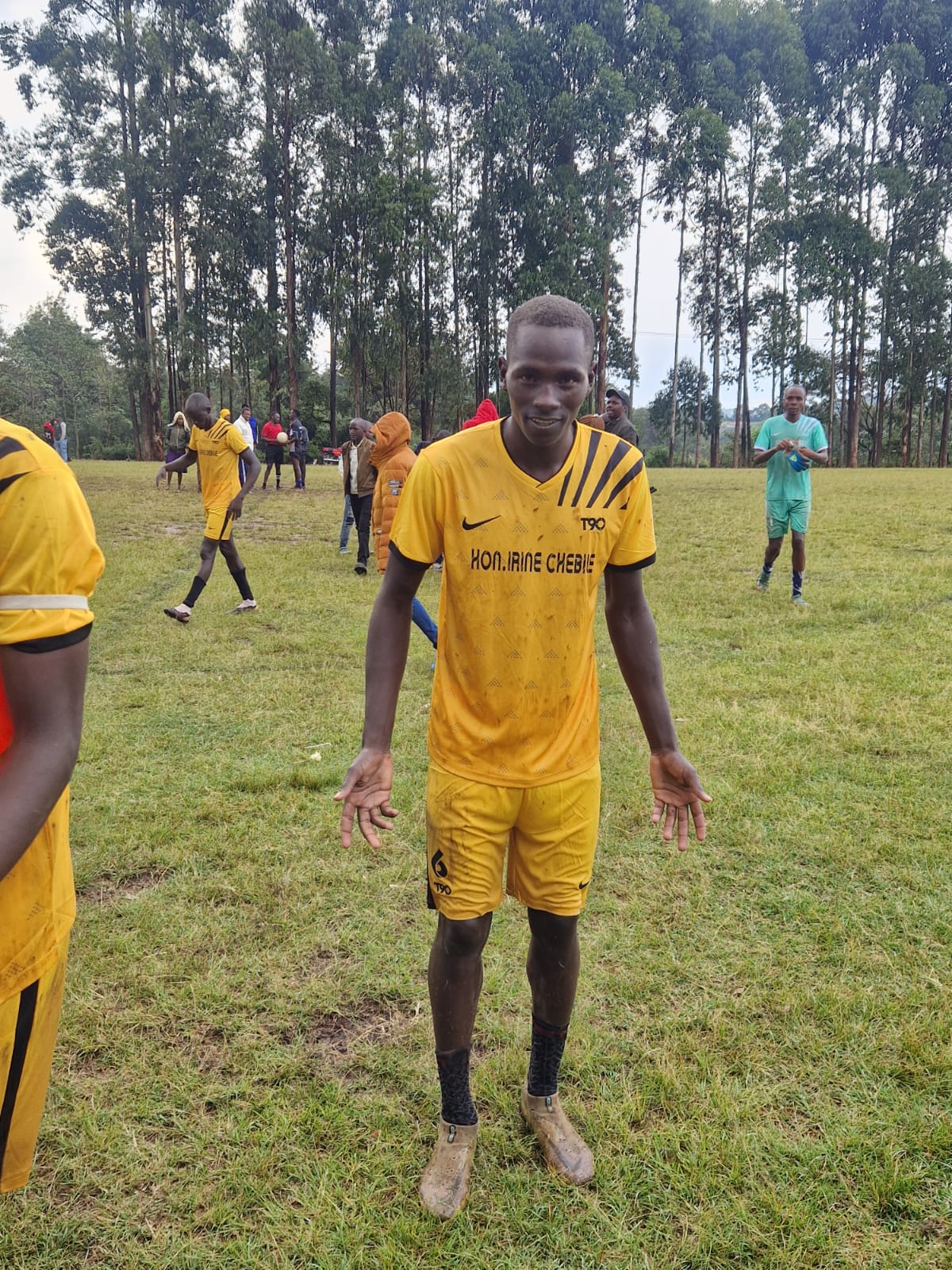 Chepngaina Players celebrates their win against Konoin Technical. The team currently tops FKF Lower Rift Zone B league with 9 points. Photo/Courtesy