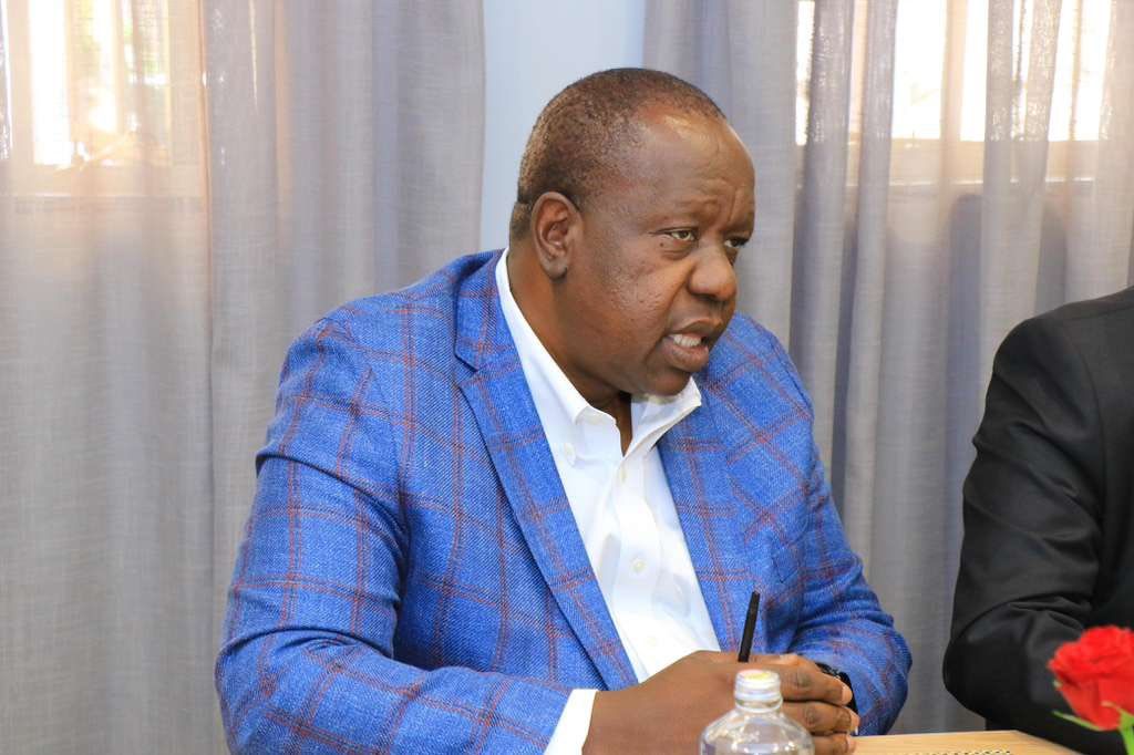 Former Interior CS Fred Matiangi who has declared interest to run for presidency in 2027. Dr. Matiangi has described Ruto's Singapore dream as a joke. Photo/file