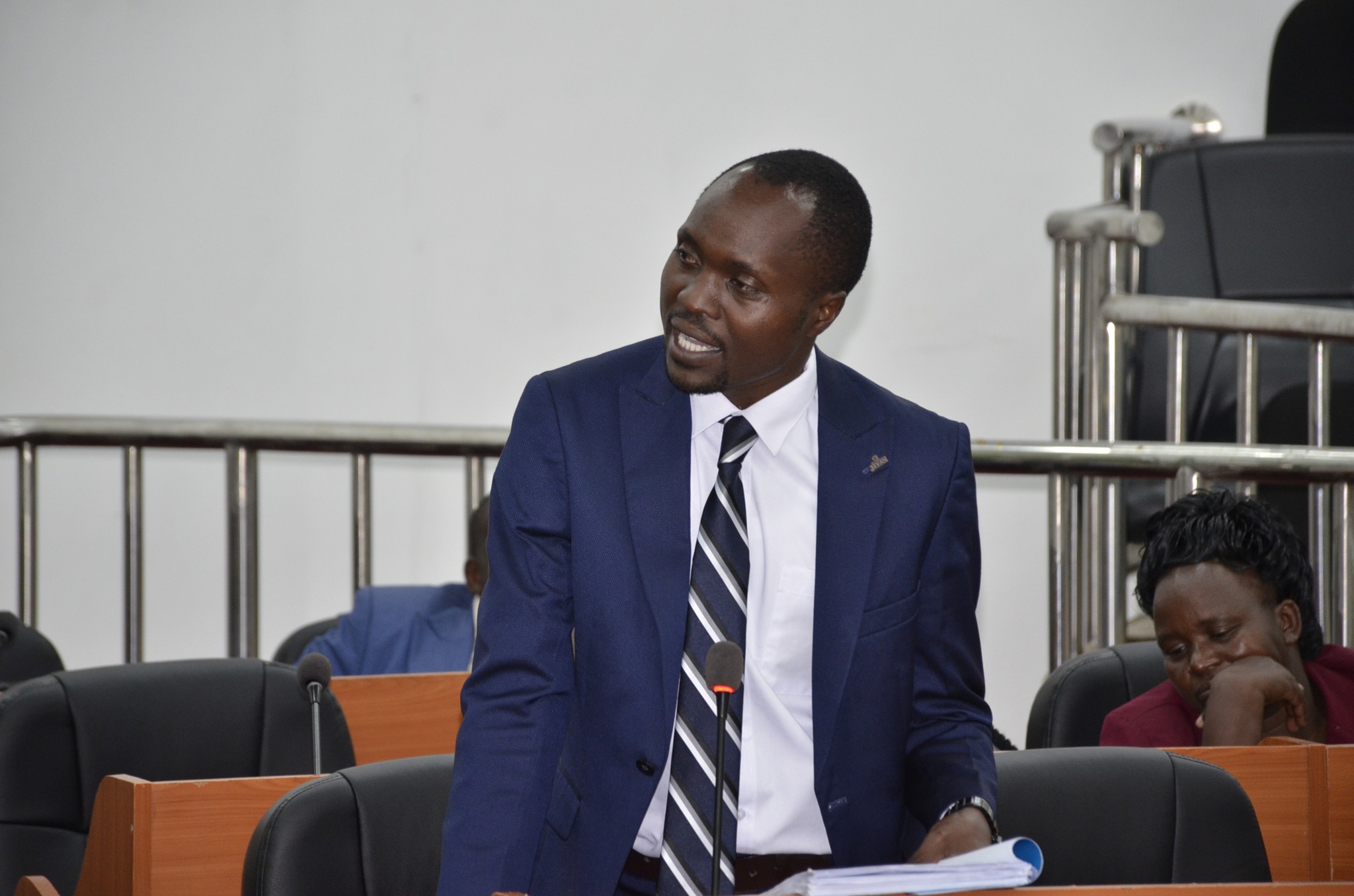 Mogogosiek MCA Ernest Kipkemoi who supported decision to adjourn saying it was necessary for MCAs to familiarize with the budget report. Photo/Kimagata Maridany
