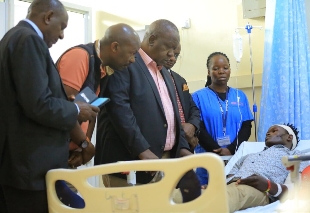 Jubilee Deputy Party leader Fred Matiang'i after visiting the assaulted person in hospital on April 25, 2026. PHOTO/RealMatiangi/X