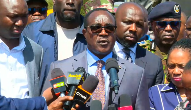 Education Cabinet Secretary Julius Ogamba addressing the press.PHOTO/People Daily digitall screengrab from a video posted by https://www.facebook.com/OnesimusKipchumbaMurkomen