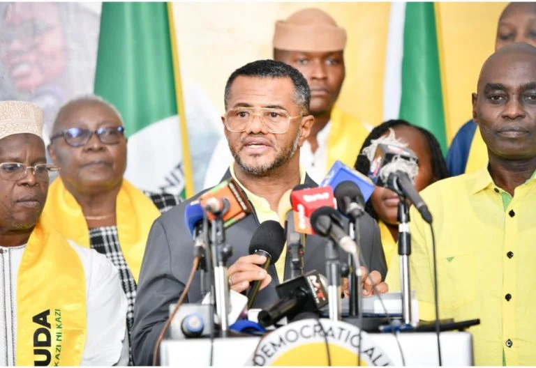 UDA Secretary General, Hassan Omar Hassan, during a meeting with other party leaders on Friday, March 13, 2026: PHOTO/@UDAKenya/X