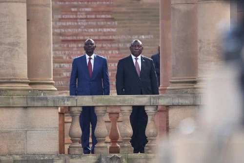 South African President Cyril Ramaphosa and William Ruto.PHOTO/@GovernmentZA/X.