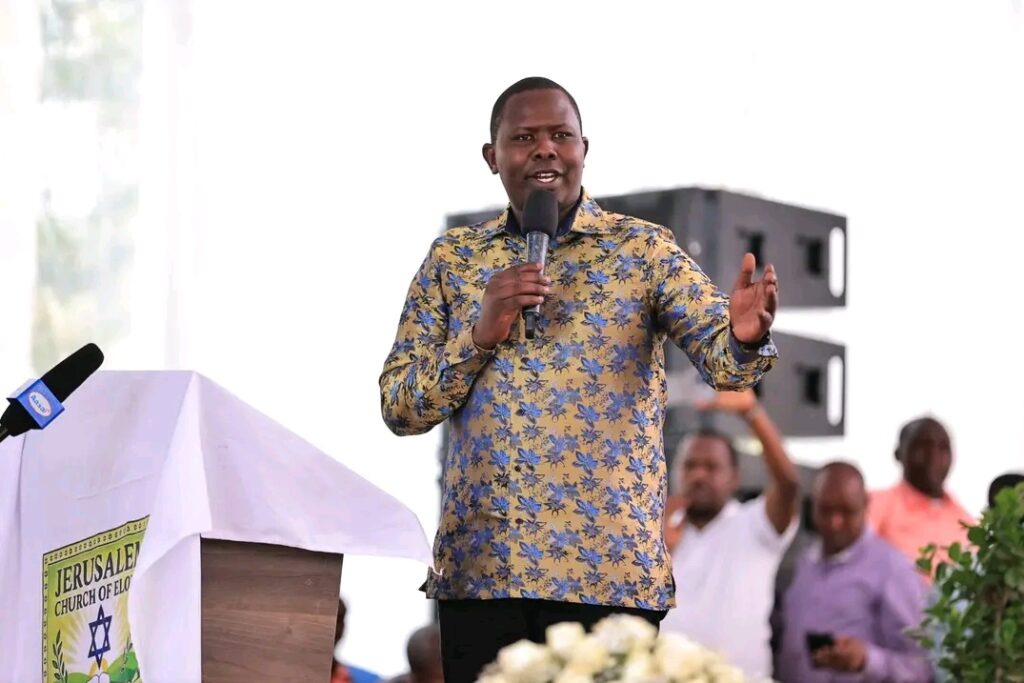 Chepalungu MP Victor Koech Mandazi speaking during a past event. PHOTO/Victor Koech/Facebook