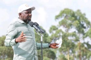 Interior Cabinet Secretary Kipchumba Murkomen speaking during an empowerment programme in Bomet on Saturday, July 25, 2026. PHOTO/Murkomen/FB