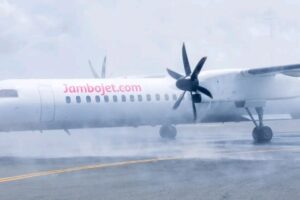 The jambojet plane. PHOTO/@Fly Jambojet/fb