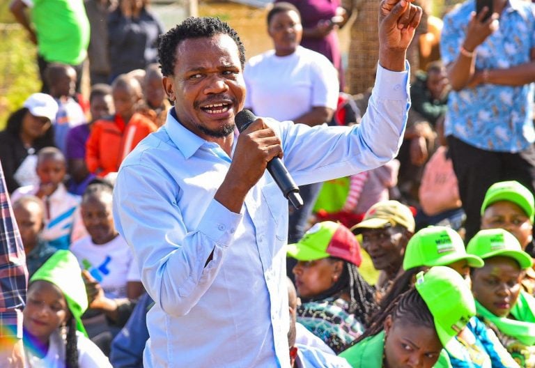 Mumias East MP Peter Salasya was speaking in Ol Kalou while campaigning for the DCP candidate. PHOTO/Peter Salasya
