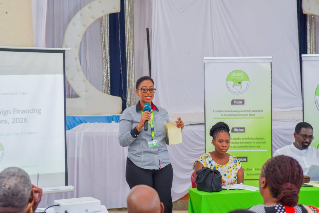 The Independent Electoral and Boundaries Commission (IEBC) officials during the Draft Election Campaign Financing Regulations, 2026. PHOTO/@iebc/X