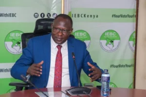 IEBC Chairperson Erastus Ethekon during a past event. PHOTO/@IEBCKenya/X