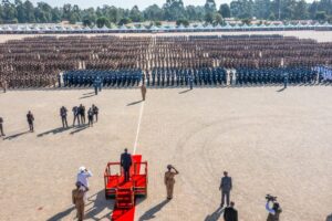 President William Ruto during KDF pass out parade. PHOTO/@StateHouseKenya/X