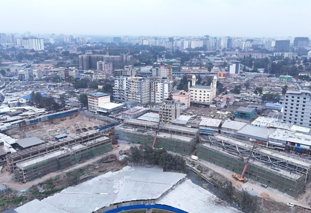 The construction of the Gikomba market. Photo/@raymond_omollo/X