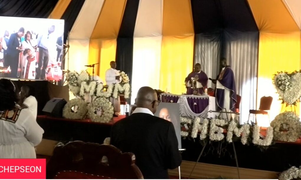 osemary’s Memorial service underway after her burrial.