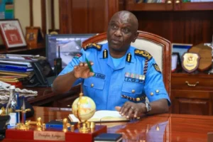 Douglas Kanja dons the newly introduced National Police Service uniform on Monday, August 31, 2026. PHOTO/@NPSOfficial_KE/X