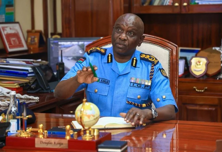 Douglas Kanja dons the newly introduced National Police Service uniform on Monday, August 31, 2026. PHOTO/@NPSOfficial_KE/X