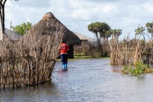 Kenya Red Cross team responding to flood emergency in Tana River.PHOTO/@KenyaRedCross/X