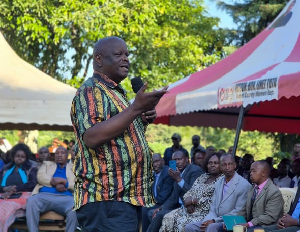 Former Bomet Governor Isaac Rutto speaking during a past event. PHOTO/Isaac Rutto/Facebook