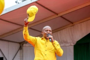 Kithure Kindiki addresses UDA polling centre officials during a meeting in Nembure, Embu County, on Saturday, September 12, 2026. PHOTO/https://www.facebook.com/Kithure Kindiki