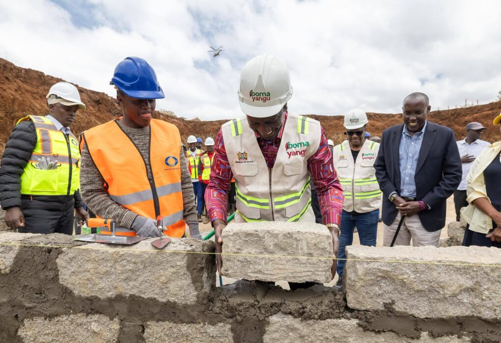 Inspected construction of the KSh2.2 billion Loitoktok Affordable Housing Project