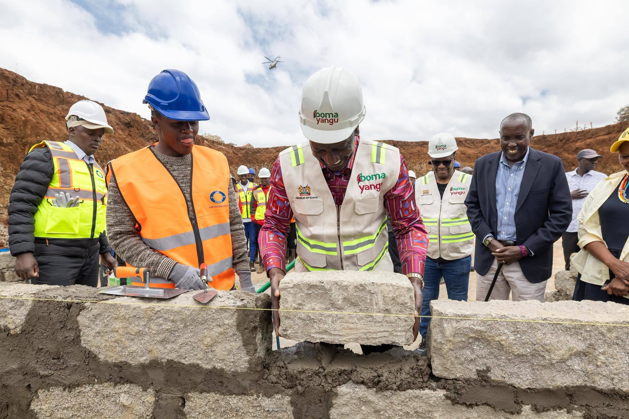 Inspected construction of the KSh2.2 billion Loitoktok Affordable Housing Project