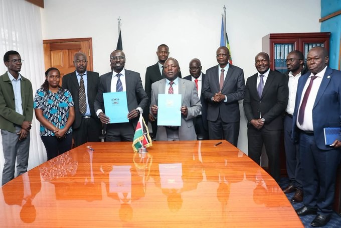 Officials during a meeting on strengthening coordination in Kenya’s water sector on Tuesday, September 8, 2026. Photo: @KenyaGovernors