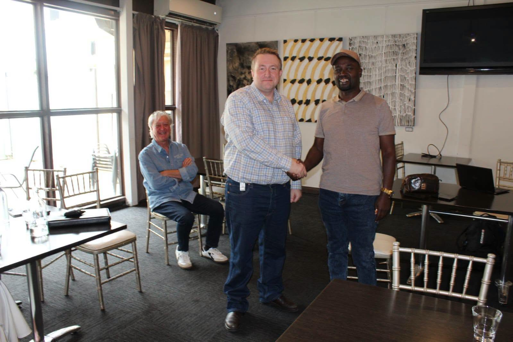 Bomet Governor Prof Hillary Barchok after holding talks with an Australian tea investor on Wednesday, September 30, 2026. PHOTO/Hillary Barchok/Fb