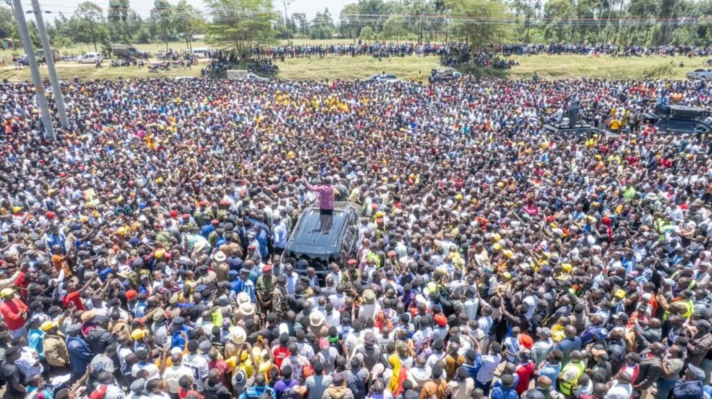 President William Ruto speaking at Bomet County on September 9, 2026. PHOTO/WilliamsRuto/X