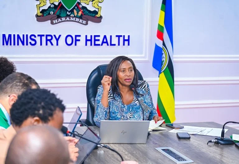 Principal Secretary for Public Health and Professional Standards Mary Muthoni chairs the National Ebola Virus Disease Taskforce on Wednesday, October 7, 2026. PHOTO/@MOH_Kenya/X