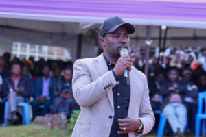 Bomet Governor Hillary Barchok speakingduring a past event. PHOTO/Hillary Barchok/FB