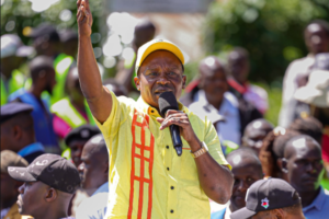 Deputy President Kithure Kindiki speaking in Nyeri on Monday, October 12, 2026. PHOTO/@KithureKindiki/X